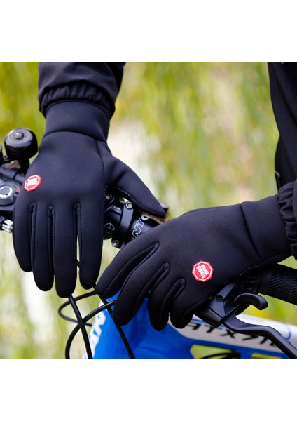Siyah Stil S Beden Kış Sıcak Erkek Bisiklet Eldiveni Kalınlaşmak Kadife Açık Spor Polar Bisiklet Eldiveni Guantes Ciclismo Dokunmatik Ekran Erkek Luva Bisiklet (Yurt Dışından) fiyatları