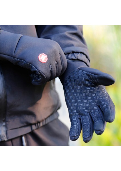 Siyah Stil S Beden Kış Sıcak Erkek Bisiklet Eldiveni Kalınlaşmak Kadife Açık Spor Polar Bisiklet Eldiveni Guantes Ciclismo Dokunmatik Ekran Erkek Luva Bisiklet (Yurt Dışından) modelleri