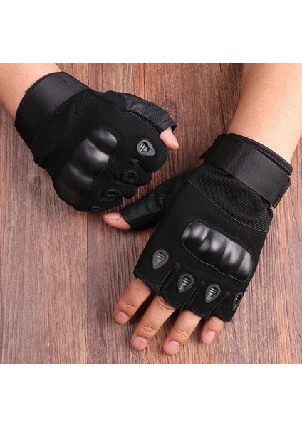 Siyah2 Tarzı Xl Boyutu Yarım Parmak Erkek Eldiven Açık Askeri Taktik Eldiven Spor Çekim Avcılık Motosiklet Bisiklet Eldiveni (Yurt Dışından) fırsatları