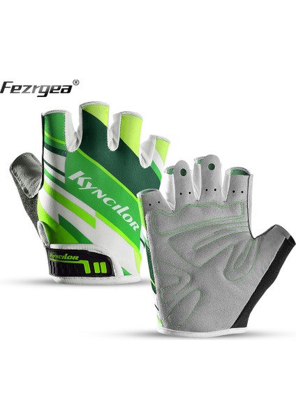 Yeşil Stil S Beden Bisiklet Eldivenleri Yarım Parmak Bisiklet Eldiveni 5mm Sıvı Jel Pedleri Bisiklet Eldiveni Darbeye Dayanıklı Yol Dağ Bisikleti Eldivenleri Erkek Kadın (Yurt Dışından)