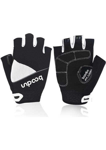 Beyaz Stil M Boyutu Spor Bisiklet Eldivenleri Yarım Parmak Örgü Bisiklet Darbeye Dayanıklı Eldiven Yansıtıcı M-Xxl (Yurt Dışından)