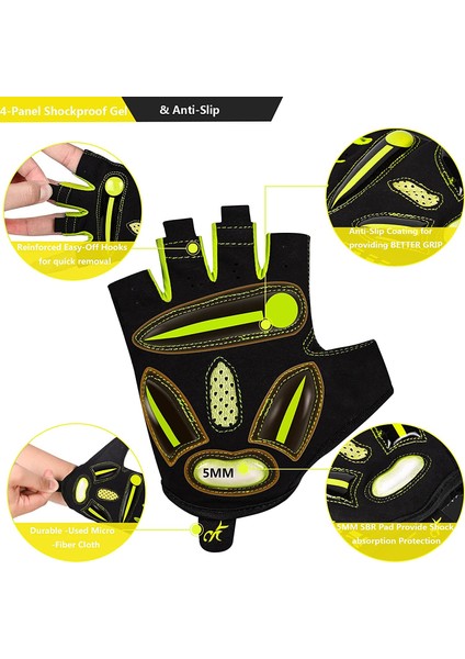 095-MAVİ Tarzı L Boyutu Bıkıngmoreok Bisiklet Eldiveni Yarım Parmak Bisiklet Eldiveni 5mm Sıvı Jel Pedleri Bisiklet Eldiveni Şok Emici Dağ Bisikleti Eldivenleri (Yurt Dışından) modelleri