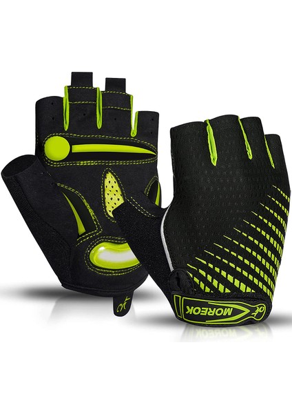 095-MAVİ Tarzı L Boyutu Bıkıngmoreok Bisiklet Eldiveni Yarım Parmak Bisiklet Eldiveni 5mm Sıvı Jel Pedleri Bisiklet Eldiveni Şok Emici Dağ Bisikleti Eldivenleri (Yurt Dışından) indirimleri