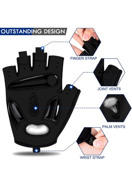 Kırmızı Stil L Boyutu Moreok Bisiklet Eldiveni Yarım Parmak 5mm Jel Bisiklet Eldiveni Nemli Yerleşimler Bisiklet Eldiveni (Yurt Dışından) fiyatları