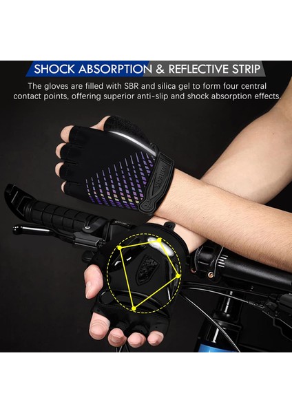 Kırmızı Stil L Boyutu Moreok Bisiklet Eldiveni Yarım Parmak 5mm Jel Bisiklet Eldiveni Nemli Yerleşimler Bisiklet Eldiveni (Yurt Dışından) modelleri