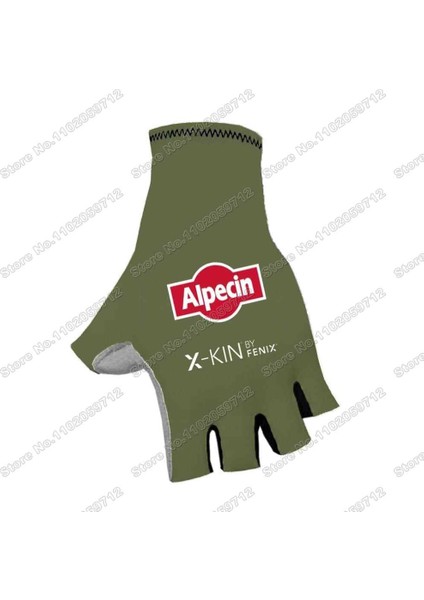 No.4 Stili L Boyutu 2022 Alpecin Fenix Bisiklet Eldiveni Mavi Fransa Turu Bisiklet Yarım Parmak Eldiven Hollandalı Mathieu Van Der Poel Tdf Yol Bisikleti Jersey Mtb (Yurt Dışından)