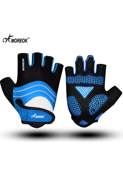 095-MAVİ Tarzı S Beden Bıkıngmoreok Bisiklet Eldiveni Yarım Parmak Bisiklet Eldiveni 5mm Sıvı Jel Pedleri Bisiklet Eldiveni Şok Emici Dağ Bisikleti Eldivenleri (Yurt Dışından)