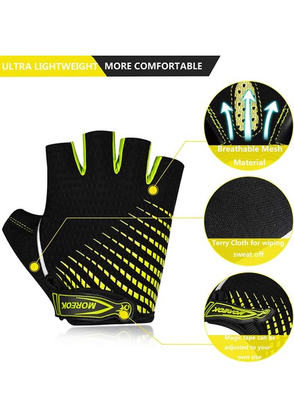 095-MAVİ Tarzı S Beden Bıkıngmoreok Bisiklet Eldiveni Yarım Parmak Bisiklet Eldiveni 5mm Sıvı Jel Pedleri Bisiklet Eldiveni Şok Emici Dağ Bisikleti Eldivenleri (Yurt Dışından) fiyatları