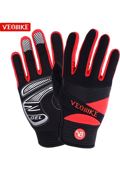 BG103-1SIYAHMAVI Tarzı M Boyutu Veobike Dokunmatik Ekran Bisiklet Eldiveni Tam Parmak Kalın Polar Motosiklet Mtb Bisiklet Eldiven Bisiklet Eldiveni Kadın Guantes Ciclismo (Yurt Dışından) fırsatları