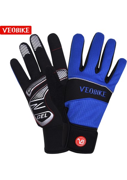 BG103-1SIYAHMAVI Tarzı M Boyutu Veobike Dokunmatik Ekran Bisiklet Eldiveni Tam Parmak Kalın Polar Motosiklet Mtb Bisiklet Eldiven Bisiklet Eldiveni Kadın Guantes Ciclismo (Yurt Dışından) indirimleri