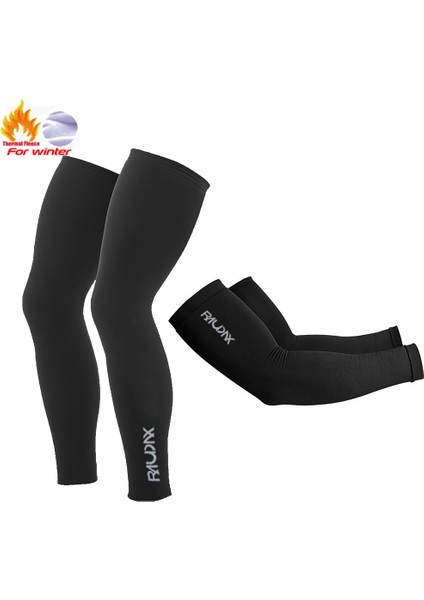 Bej Tarzı L Boyutu Raudax Yüksek Esneklik ve Yüksek Kış Sıcak Polar Bisiklet Kol Isıtıcıları Kış Mtb Spor Bisiklet Kollu Bisiklet Bacak Isıtıcı (Yurt Dışından)