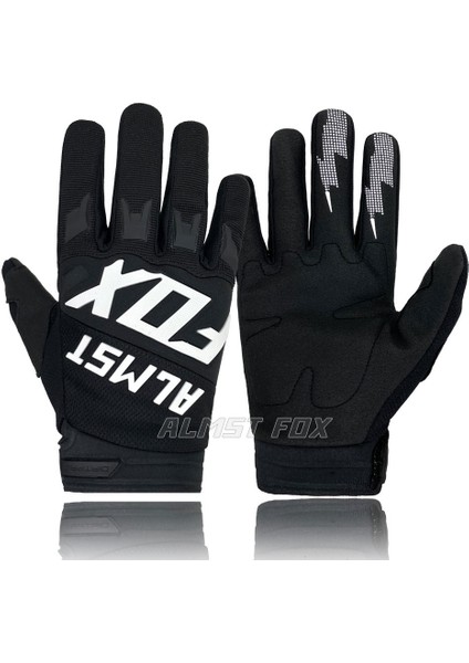 01-Siyah Tarzı M Boyutu Almst Fox Yokuş Aşağı Off-Road Bisiklet Binici Yetişkin Eldiven Bmx Mx Utv Yarış Motosiklet Eldivenleri Dağ Bisikleti Guantes (Yurt Dışından)