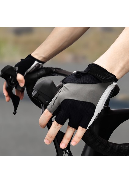 Kırmızı Stil Xl Boyutu Acrunu Profesyonel Bisiklet Eldiveni Sıvı Silikon Yarım Parmak Eldiven Kaymaz Şok Emici Bisiklet Eldiveni Erkekler Spor Eldiven (Yurt Dışından) fiyatları