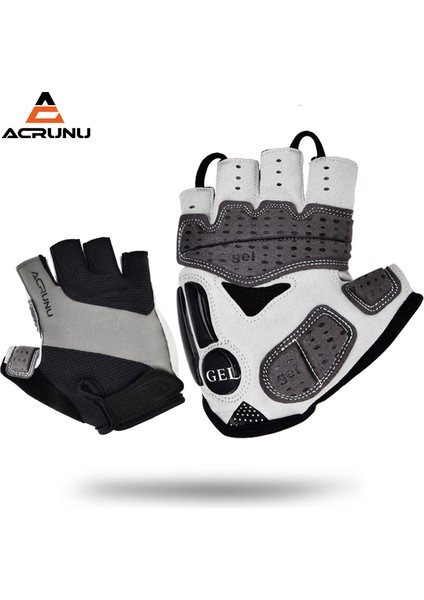 Kırmızı Stil Xl Boyutu Acrunu Profesyonel Bisiklet Eldiveni Sıvı Silikon Yarım Parmak Eldiven Kaymaz Şok Emici Bisiklet Eldiveni Erkekler Spor Eldiven (Yurt Dışından) indirimleri