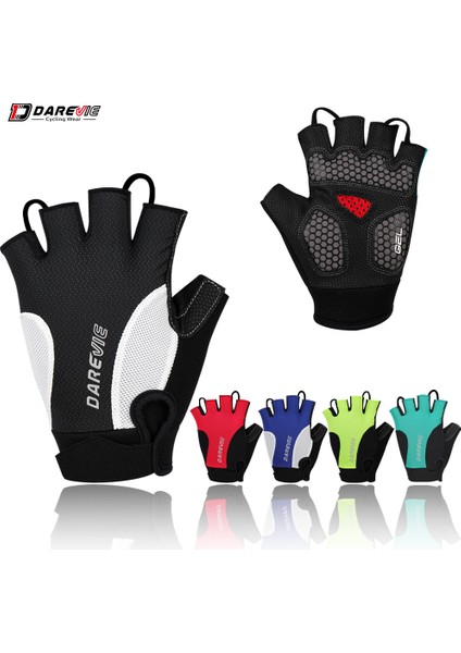 Sarı Stil Asya-Xxl Darevıe Mtb Bisiklet Eldiveni Jel Yastıklı Darbeye Dayanıklı Nefes Yarım Parmak Bisiklet Eldiveni Hızlı Kapalı Başparmak Ter Silecek Bisiklet Eldiveni (Yurt Dışından) fiyatları