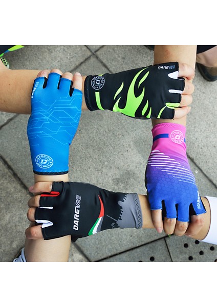 Mavi Stil Asya-Xl Darevıe Bisiklet Eldiveni Kadın Yarım Parmak Jel Yastıklı Darbeye Dayanıklı Nefes Bisiklet Eldiveni Pro Yol Bisiklet Eldiveni Parmaksız Eldiven (Yurt Dışından) fırsatları