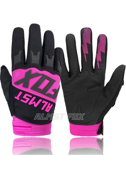 Pembe Tarzı M Boyutu Almst Fox Top Yarış Bisiklet Eldiveni Dağ Bisikleti Yol Bisikleti Motosiklet Eldivenleri Bmx Atv Mtb Enduro Eldiven Motokros Unisex (Yurt Dışından)