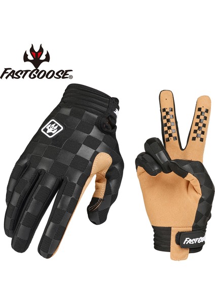 Siyah Stil L Boyutu Fastgoose Motosiklet Eldivenleri Erkekler Yarış Moto Motosiklet Motokros Bisiklet Eldiveni Motosiklet Nefes Yaz Tam Parmak Guantes (Yurt Dışından)
