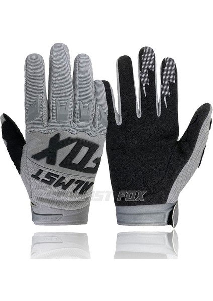 Gri Tarzı M Boyutu Almst Fox Top Yarış Bisiklet Eldiveni Dağ Bisikleti Yol Bisikleti Motosiklet Eldivenleri Bmx Atv Mtb Enduro Eldiven Motokros Unisex (Yurt Dışından)