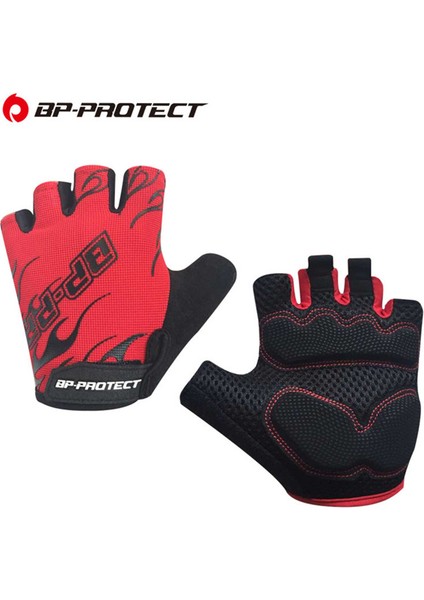 Siyah Stil L Boyutu Nefes Bisiklet Yarım Parmak Eldiven Darbeye Dayanıklı Jel Pad Mtb Yol Bisiklet Bisiklet Kısa Eldiven Erkek Kadın Spor (Yurt Dışından) modelleri