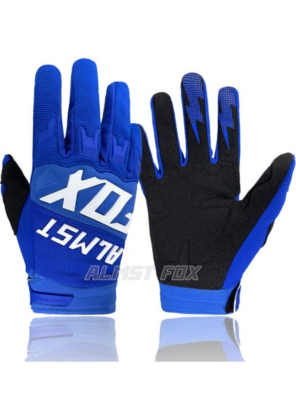 04-Mavi Tarzı M Boyutu 2021 Almst Fox Off-Road Mx Bisiklet Eldiveni Enduro Downhill Yarış Rider Bisiklet Eldiven Motokros Bmx Atv Mtb Guantes Mens Için (Yurt Dışından)
