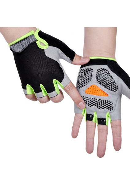 B-Yeşil Tarzı L Boyutu Yarım Parmak Bisiklet Eldiveni Bisiklet Motosikletçi Eldiveni Spor Salonu Eğitimi Spor Halter Spor Parmaksız Kadın Erkek Spor Eldiven (Yurt Dışından)