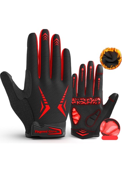 MK096-KIRMIZI Tarzı M Boyutu Moreok Sonbahar Kış Eldiven Tam Parmak Bisiklet Eldiveni Dokunmatik Ekran Bisiklet Eldiveni (Yurt Dışından) fiyatları