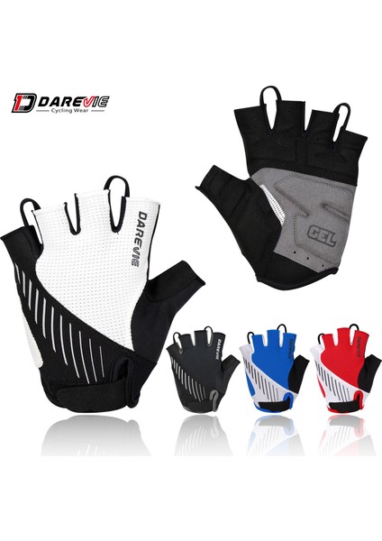 Siyah Stil L Boyutu Darevıe Bisiklet Eldiveni Mtb Yarım Parmak Tayvan Ithal Jel Yastıklı Bisiklet Eldiveni Yüksek Li Darbeye Dayanıklı Bisiklet Eldiven Nefes (Yurt Dışından) fiyatları