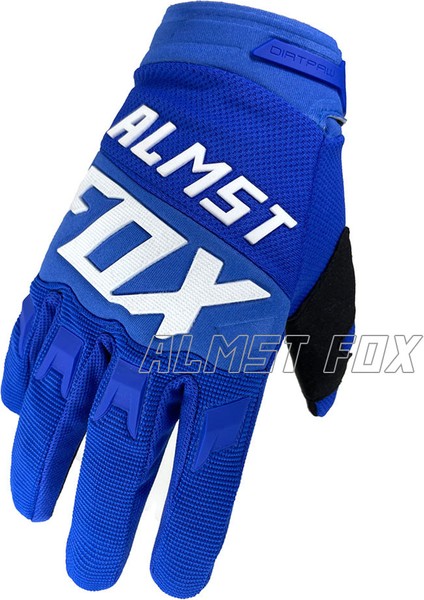 07-Mavi Tarzı M Boyutu Almst Fox Yetişkin Motokros Eldiven Yarış Rider Dağ Bisikleti Eldiven Atv Mx Utv Bmx Enduro Motosiklet Off-Road Guantes Unisex (Yurt Dışından)