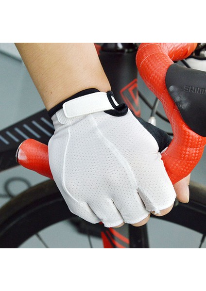 Beyaz Stil Xxl Darevıe Bisiklet Eldiveni Yarım Parmak Hafif Yumuşak Süper Nefes Bisiklet Eldiveni Yüksek Li Ped Darbeye Dayanıklı Bisiklet Eldivenleri (Yurt Dışından) indirimleri