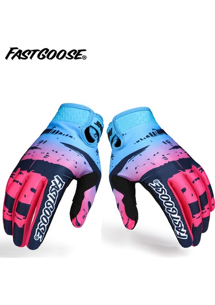 Mavi Stil L Boyutu Fastgoose Tam Parmak Hava Atv Dh Mx Gp Bmx Hava Işık Mtb Motosiklet Motokros Off Road Yarış Pro Yokuş Aşağı Bisiklet Eldiveni (Yurt Dışından) fırsatları