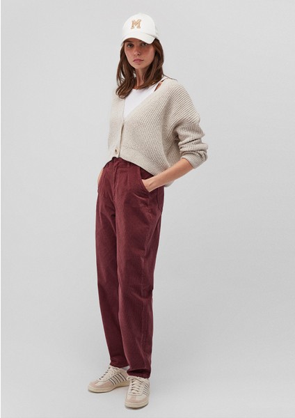 Laura Bordo Kadife Pantolon 101153-85728 modelleri