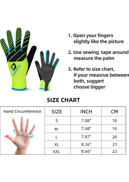 DVG003-SARI-S Stili Xl Boyutu Darevıe Tam Uzun Bisiklet Eldiveni Ekran Dokunmatik Parmak Bisiklet Eldiveni (Yurt Dışından) modelleri