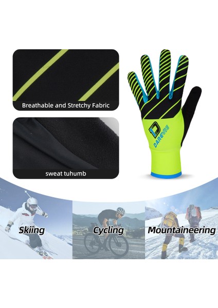 DVG003-SARI-S Stili Xl Boyutu Darevıe Tam Uzun Bisiklet Eldiveni Ekran Dokunmatik Parmak Bisiklet Eldiveni (Yurt Dışından) indirimleri
