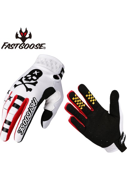 Beyaz Stil L Boyutu Fh Fastgoose Yetişkin Motokros Eldiven Yarış Dirtpaw Bisiklet Eldiven Bmx Atv Enduro Yarış Off-Road Dağ Bisikleti Bisiklet Guantes (Yurt Dışından)