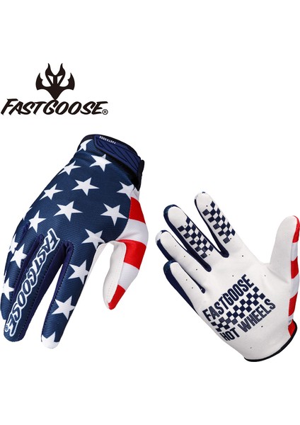 Gri Tarzı L Boyutu Fastgoose Tam Parmak Hava Atv Dh Mx Gp Bmx Hava Işık Mtb Motosiklet Motokros Off Road Yarış Pro Yokuş Aşağı Bisiklet Eldiveni (Yurt Dışından)