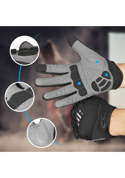 Mavi Stil L Boyutu Dağ Bisikleti Dokunmatik Ekran Bisiklet Eldiveni Nefes Şok Emme Erkekler ve Kadınlar Spor Spor Bahar Yaz Bisiklet Eldiveni (Yurt Dışından) fırsatları