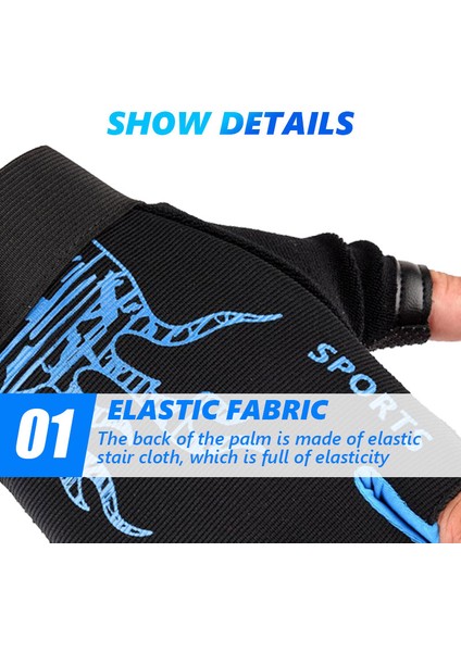 Sarı Stil Xl Boyutu Kaymaz Parmaksız Eldiven Erkekler Yarım Parmak Balıkçılık Avcılık Bisiklet Eldiveni Açık Taktik Spor Ekipmanları Kamp Eldivenleri (Yurt Dışından) fırsatları