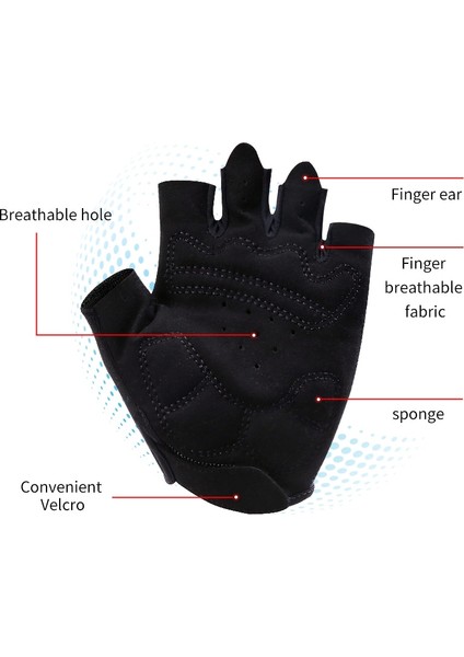 PM-DPST-17802 Stili S Beden Phmax Erkekler Bisiklet Eldiveni Yarım Parmak Bisiklet Eldiveni Dayanıklı Bisiklet Eldiveni Şok Emici Parmaksız Spor Spor Eldivenleri (Yurt Dışından) fiyatları