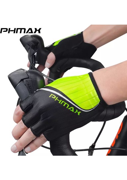 PM-DPST-17802 Stili S Beden Phmax Erkekler Bisiklet Eldiveni Yarım Parmak Bisiklet Eldiveni Dayanıklı Bisiklet Eldiveni Şok Emici Parmaksız Spor Spor Eldivenleri (Yurt Dışından) fırsatları