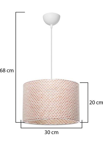 Nara Sarkıt 30'luk Turuncu Artı Desen