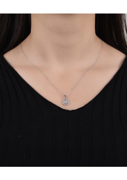 Beyaz Altın Baget Üçlü Set 14 Ayar 8.50GR