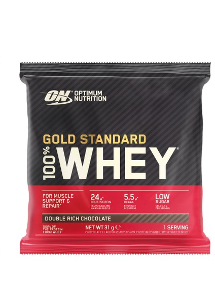Whey gold Standard Çikolata Aromalı Şase 31 g 1 Servis 24'lü Paket fiyatları