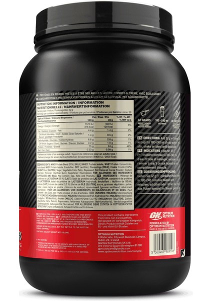 Whey gold Standard Kurabiye ve Krema Aromalı 896 g 28 Servis Yüksek Protein - Whey gold Standard Çikolata Aromalı Şase 31 g 1 Servis fırsatları