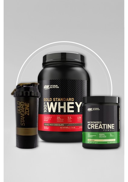 Whey gs Çikolata Aromalı 899 g 29 Servis-On Creatine Aromasız 317 g 93 Servis 2'li Set
