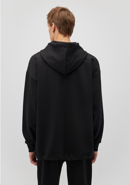 Pro Kapüşonlu Siyah Sweatshirt 0S10291-71379