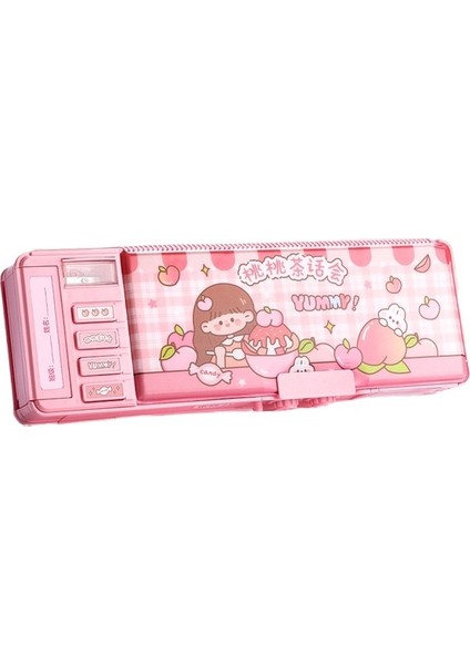 God Of Wealth Çok Fonksiyonlu Kırtasiye Kutusu Kod Kilitli Kalem Kutusu Çift Katmanlı Büyük Kapasiteli Mekanizmalı Kalem Kutusu (Yurt Dışından)