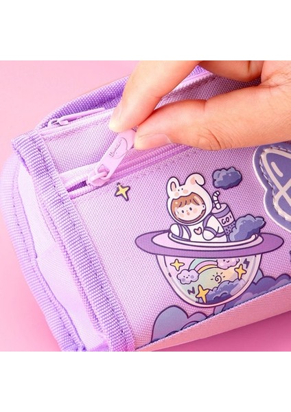 Blue Global Büyük Kapasiteli Kız Kalem Çantası (Yurt Dışından) fırsatları