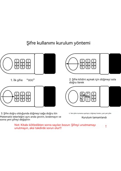 Weırsoın Şifre Defteri Not Defteri Iş Not Defteri (Yurt Dışından)