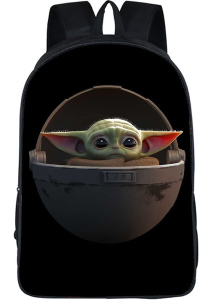 Weırsoın Yoda Sırt Çantası Çocuk Okul Çantası Omuz Çantası Tuval Sırt Çantası (Yurt Dışından)